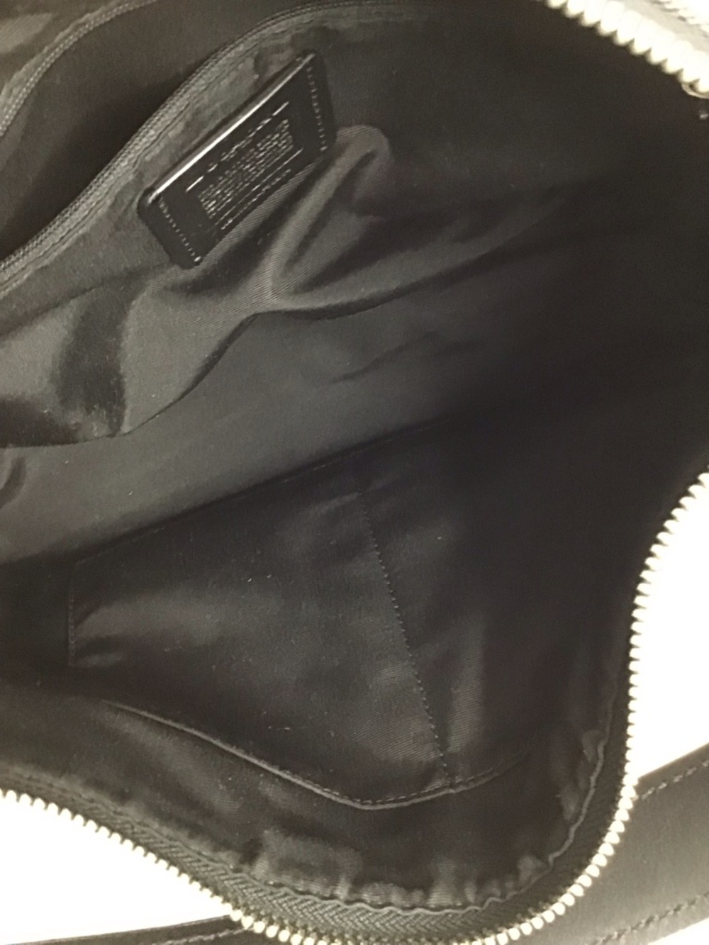 COACH EAST/WEST CELESTE HOBO SIGNATURE BAG BLACK SMOKE/BLACK PRISTINE - Picture 6 of 14